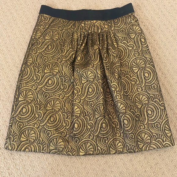 Phillip Lim Gold Brocade Skirt - Picture 2 of 6